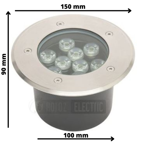 Lot de 5 Spots LED encastrables étanches 9W 900lm 4000K IP67 - 2