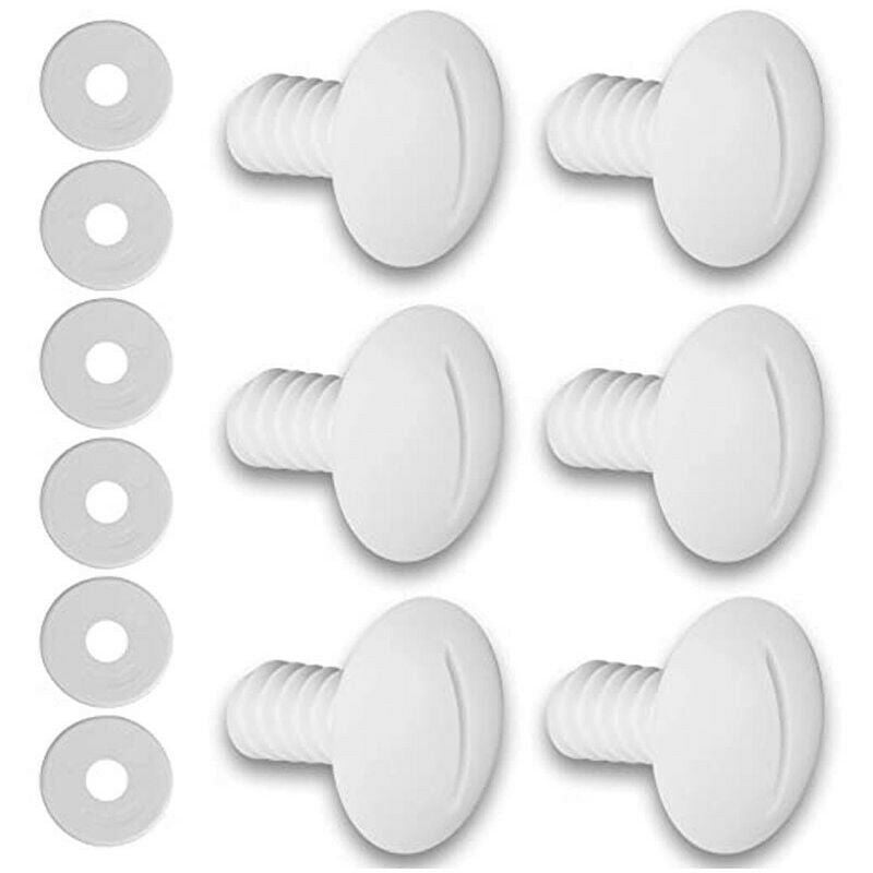 Zestaw 6 plastikowych śrub do wiadra do czyszczenia basenu Polaris C-55 DPZO (180/280) - Części zamienne - DPZO