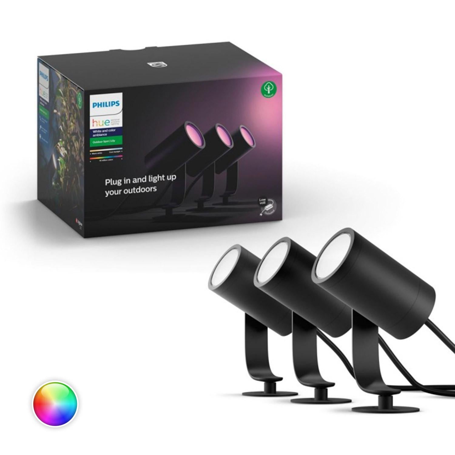 Kit Spot sur Piquet Blanc Color Lily 3x8W PHILIPS Hue RGBW - 7