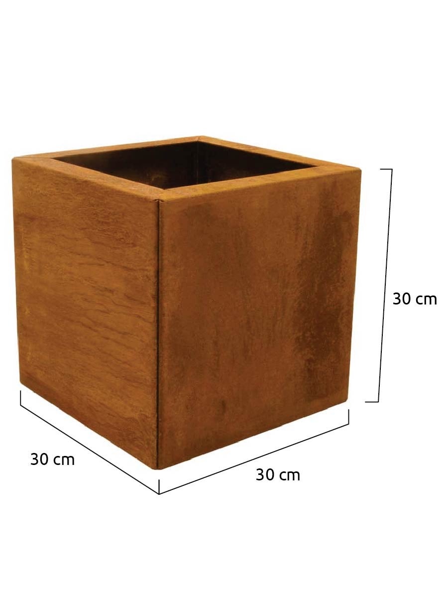 donice ogrodowe corten 30x30x30cm