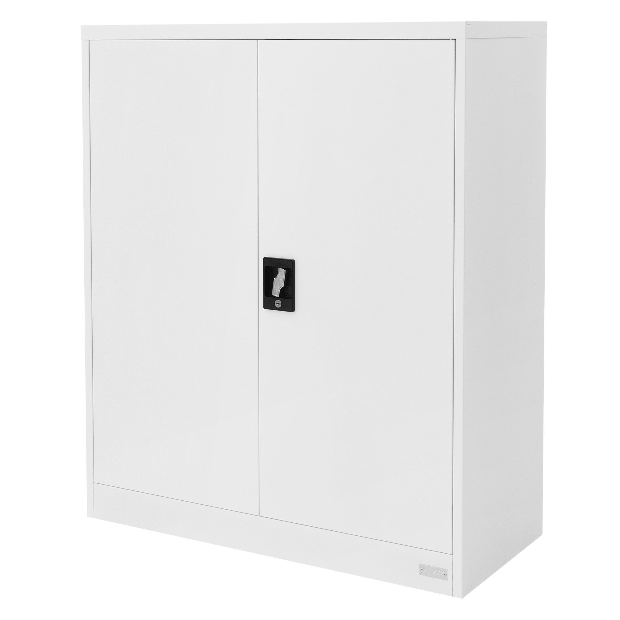 Armadio Per Archiviazione Con Serratura 90x40x90 Cm In Acciaio Nero Ml Design