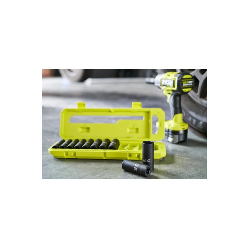 Coffret de 10 douilles automobiles RYOBI - carré 1/2 - 10 à 24 mm - RHDIS10PC - 5