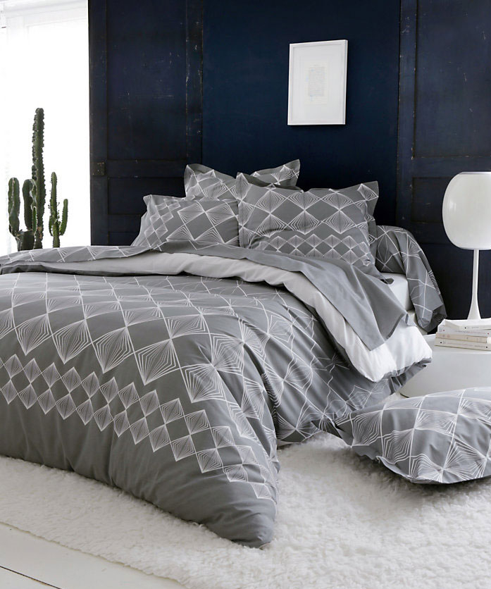 Housse de Couette Forever - Gris clair - 300x240 cm - Coton | Leroy Merlin