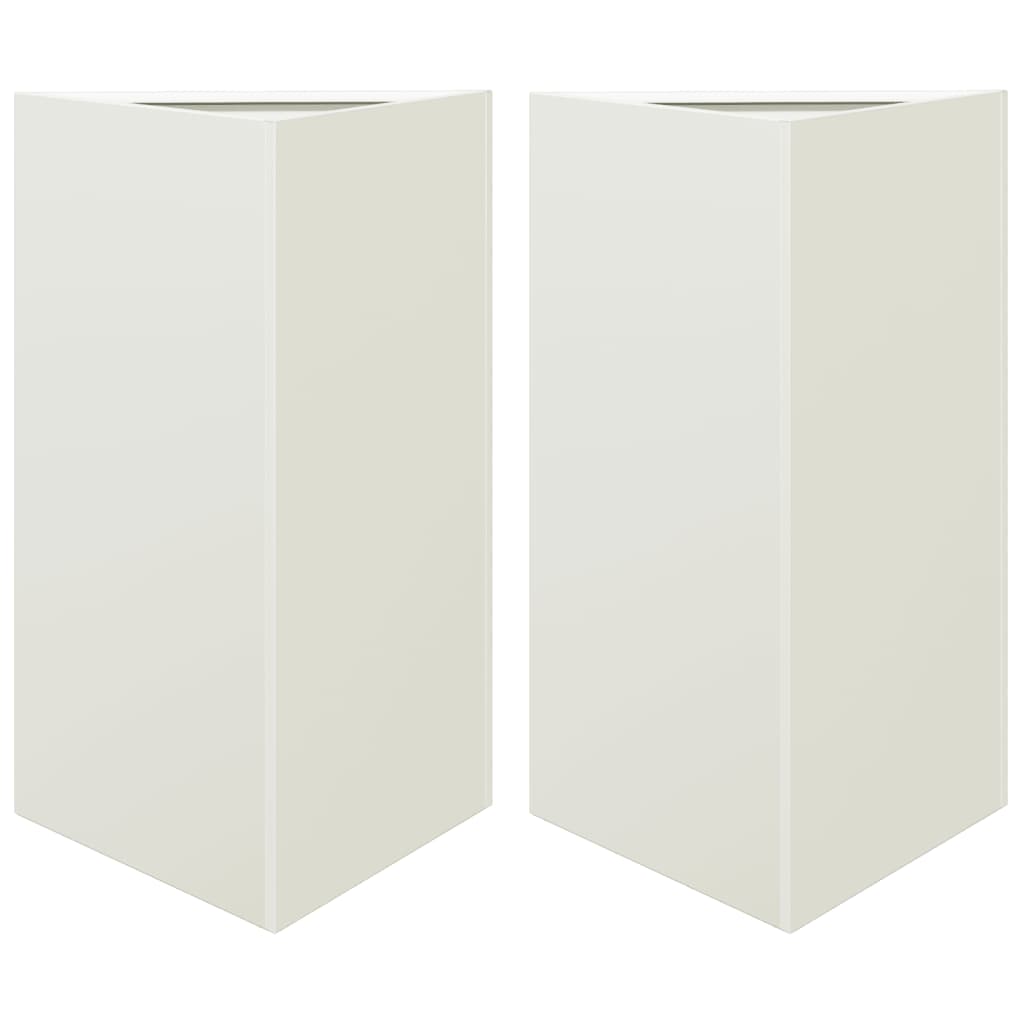 The HC Companies Fioriere Capri Bowl In Vanilla Bisque - Set Da 2 - Diametro 20,3 Cm - Con Foro Di Drenaggio - Per Piante Grasse, Erbe, Fiori