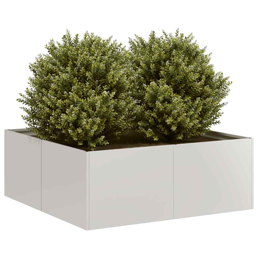 Doniczka 80x80x30 cm Stal nierdzewna vidaXL
