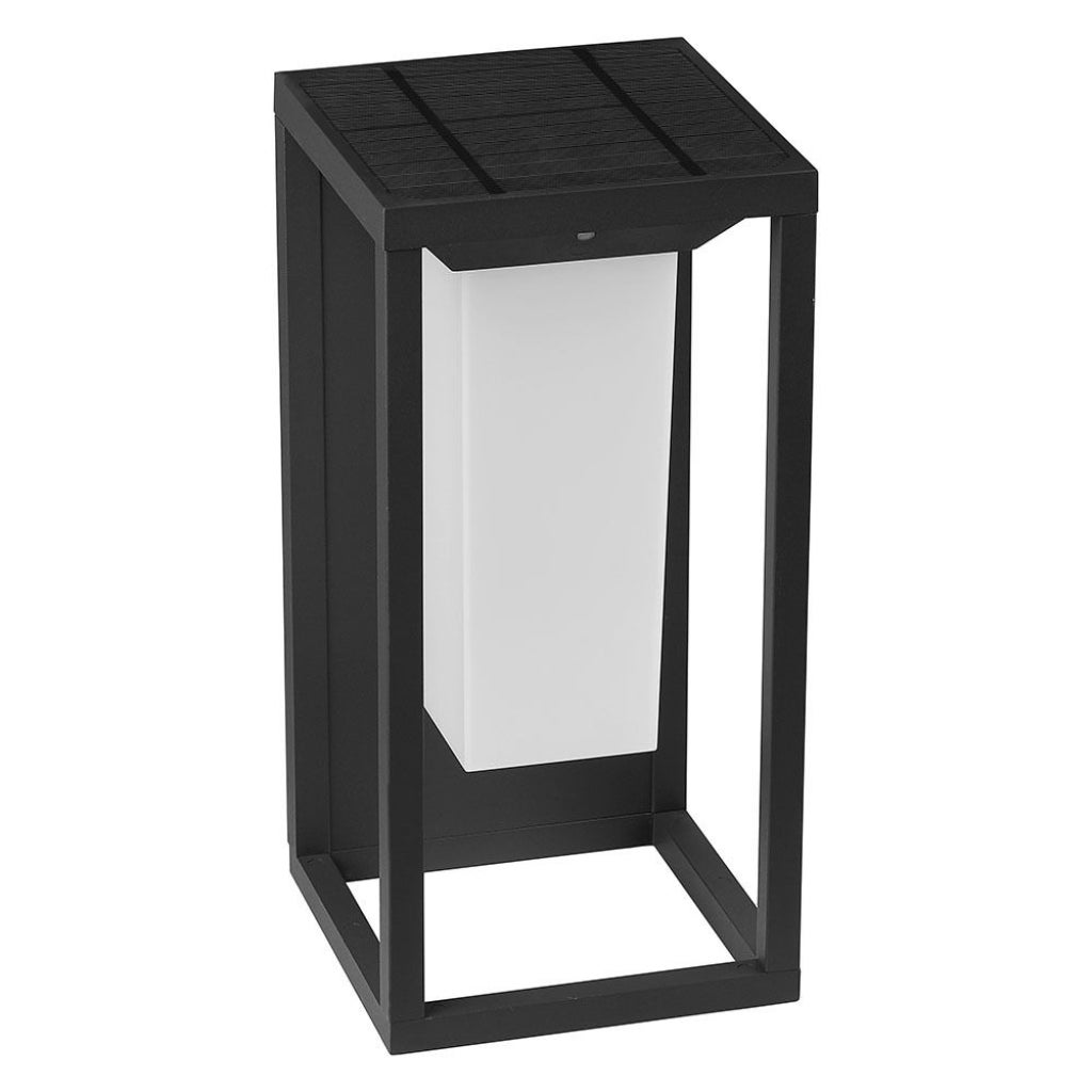 2W prostokątna lampa ścienna solarna Samsung Chip LED zewnętrzna z czujnikiem zmierzchu i trybem stałej jasności 3000K 29 cm