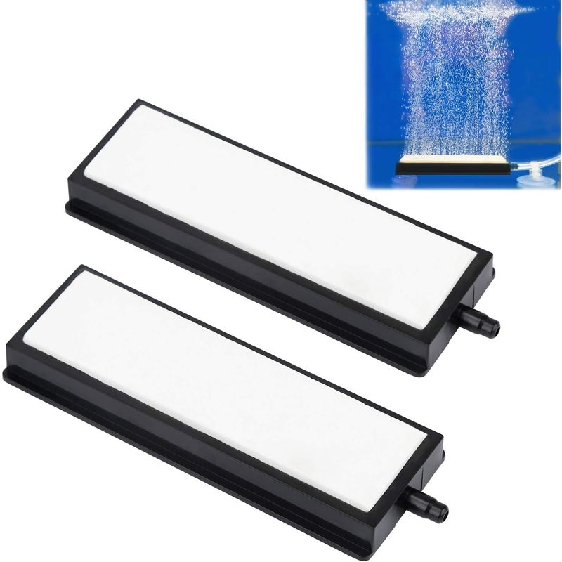 Dyfuzor powietrza bąbelkowy, cichy dyfuzor powietrza z przyssawką do akwariów i zbiorników, 10 cm (opakowanie 2 szt.)