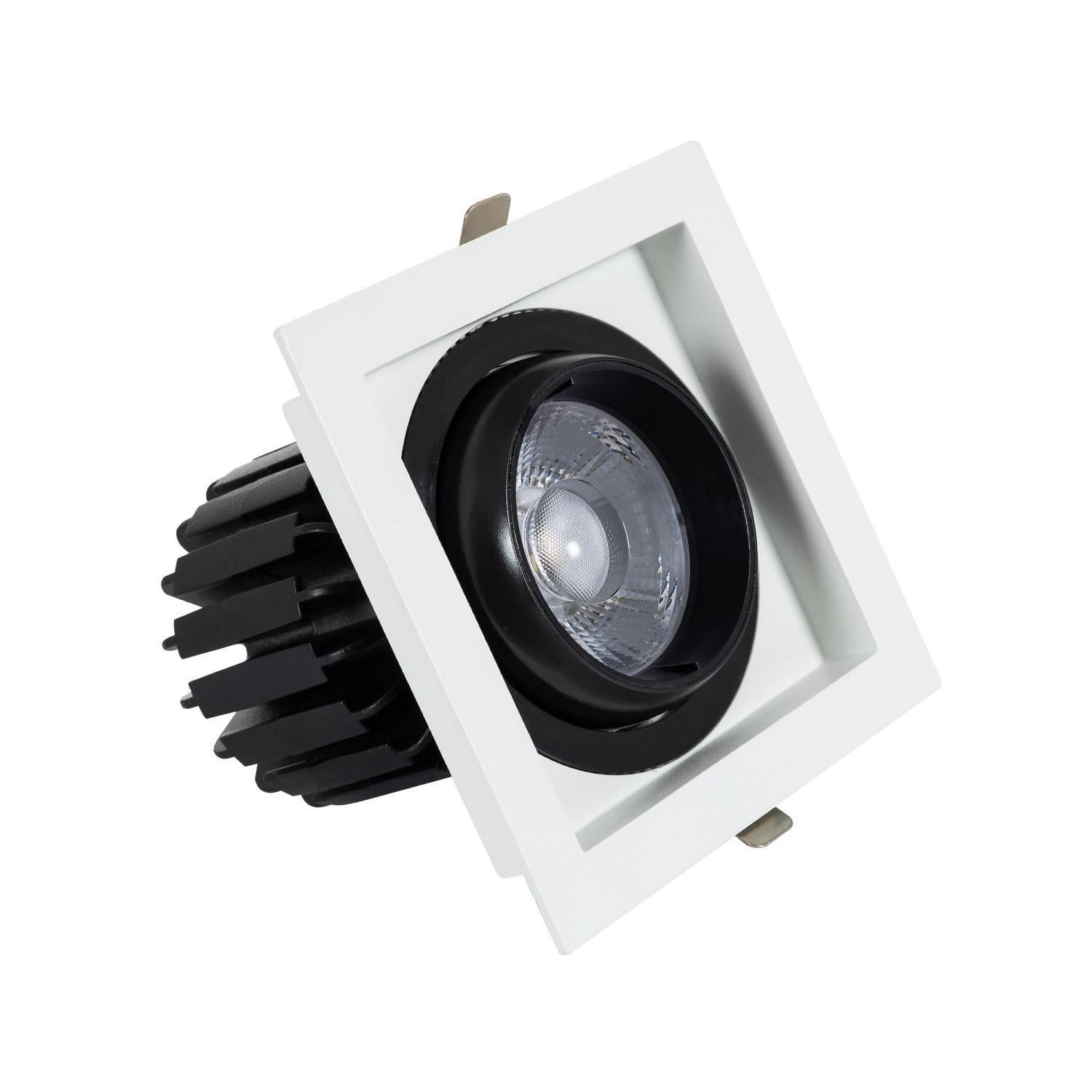 Ledkia Foco Downlight LED 18W COB Direccionable 360º Cuadrado Corte ...