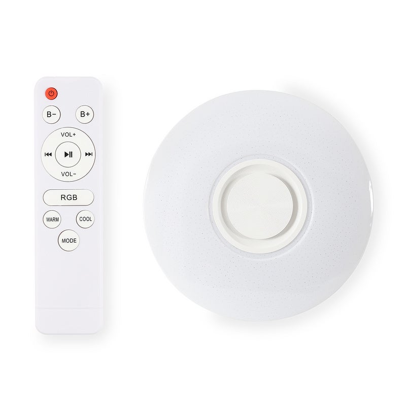 Plafonnier musique LED haut-parleur Bluetooth APP plafonnier avec télécommande 36W - 3