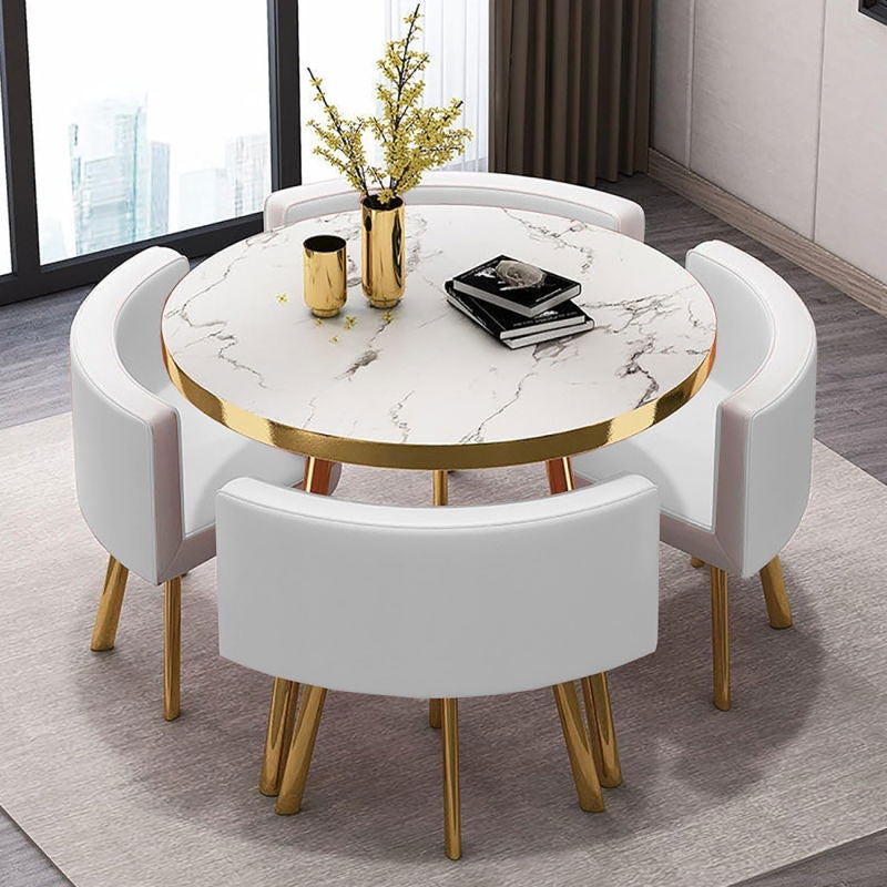 Table Ronde Avec Chaise Encastrable