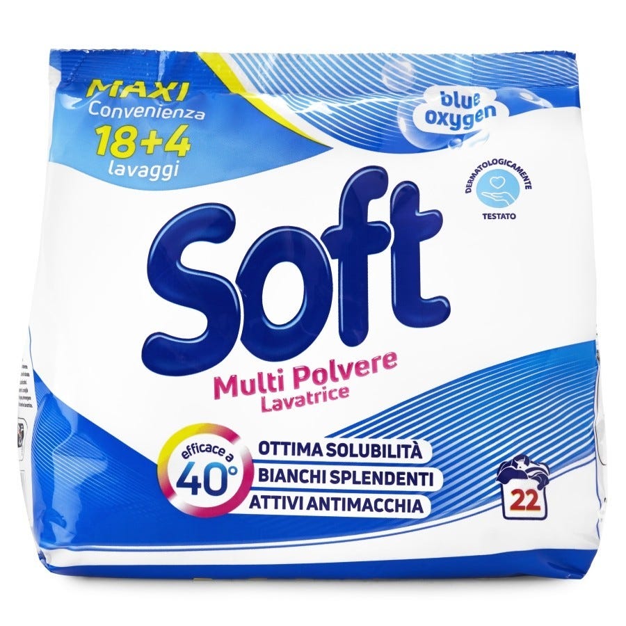 Lessive en poudre douce 22 lavages Sachet Bleu | Leroy Merlin