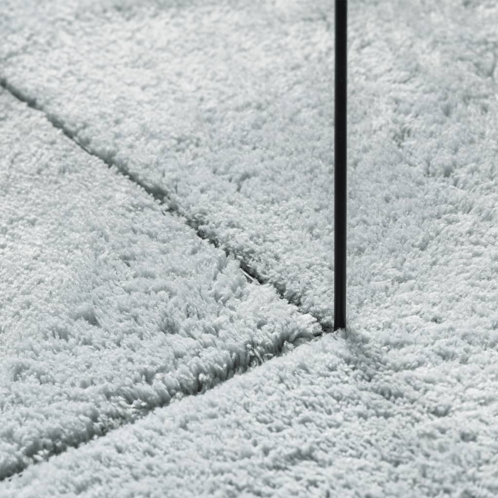 Alfombra de pelo corto suave lavable HUARTE azul, 160 × 160 cm - 8