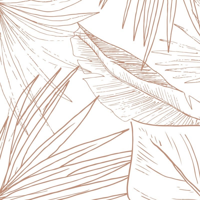Papier peint panoramique jungle tropical Lamnar terracotta feuillage nature L.336 x H.270 cm intissé 150 g/m² - 3