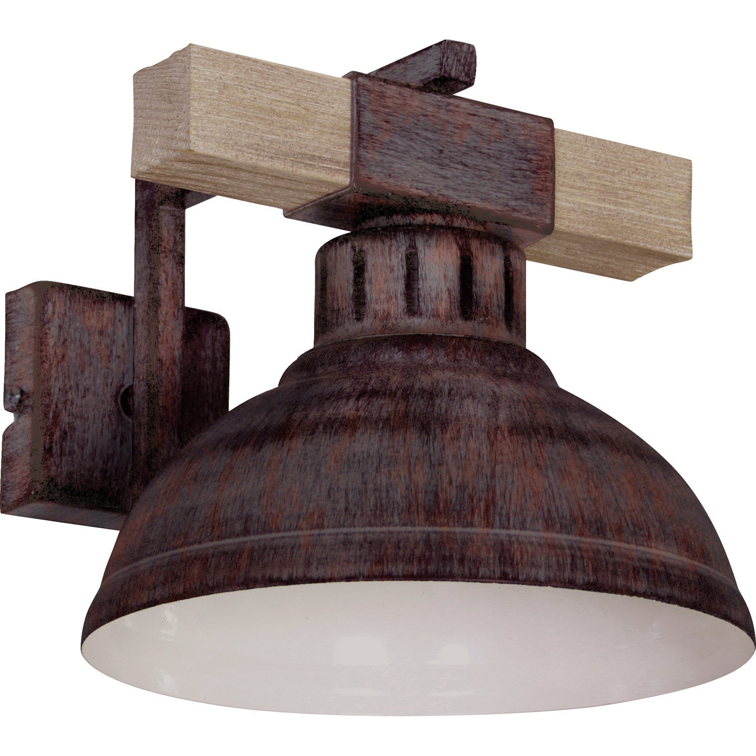 Kinkiet ścienny Hakon brązowo-jasne drewno 1xE27x15W wym: 20 x 21 x 29 cm metal IP20 Luminex