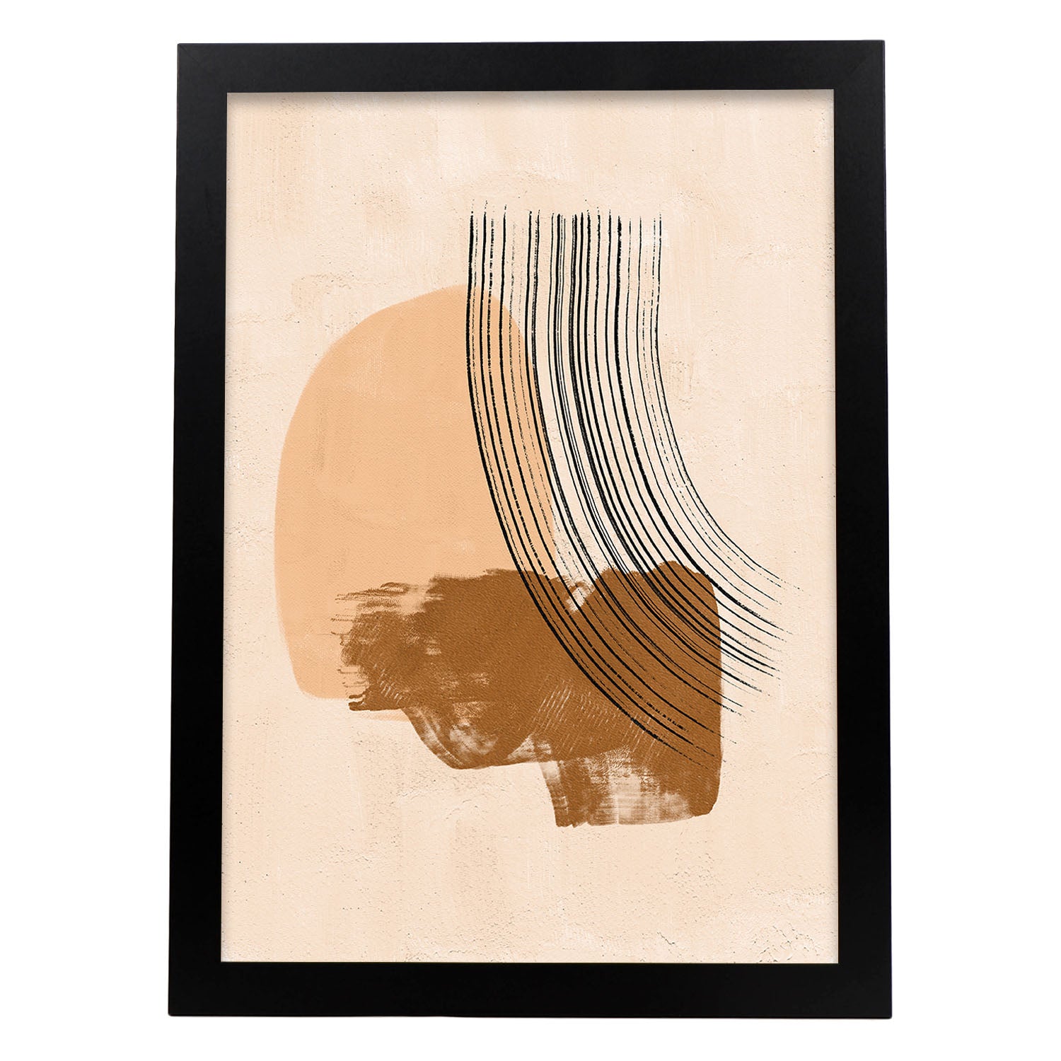 Poster con imagenes abstractas de cuadros. lamina de exhibicion de arte. 'abstracto 8 sin marco - a3