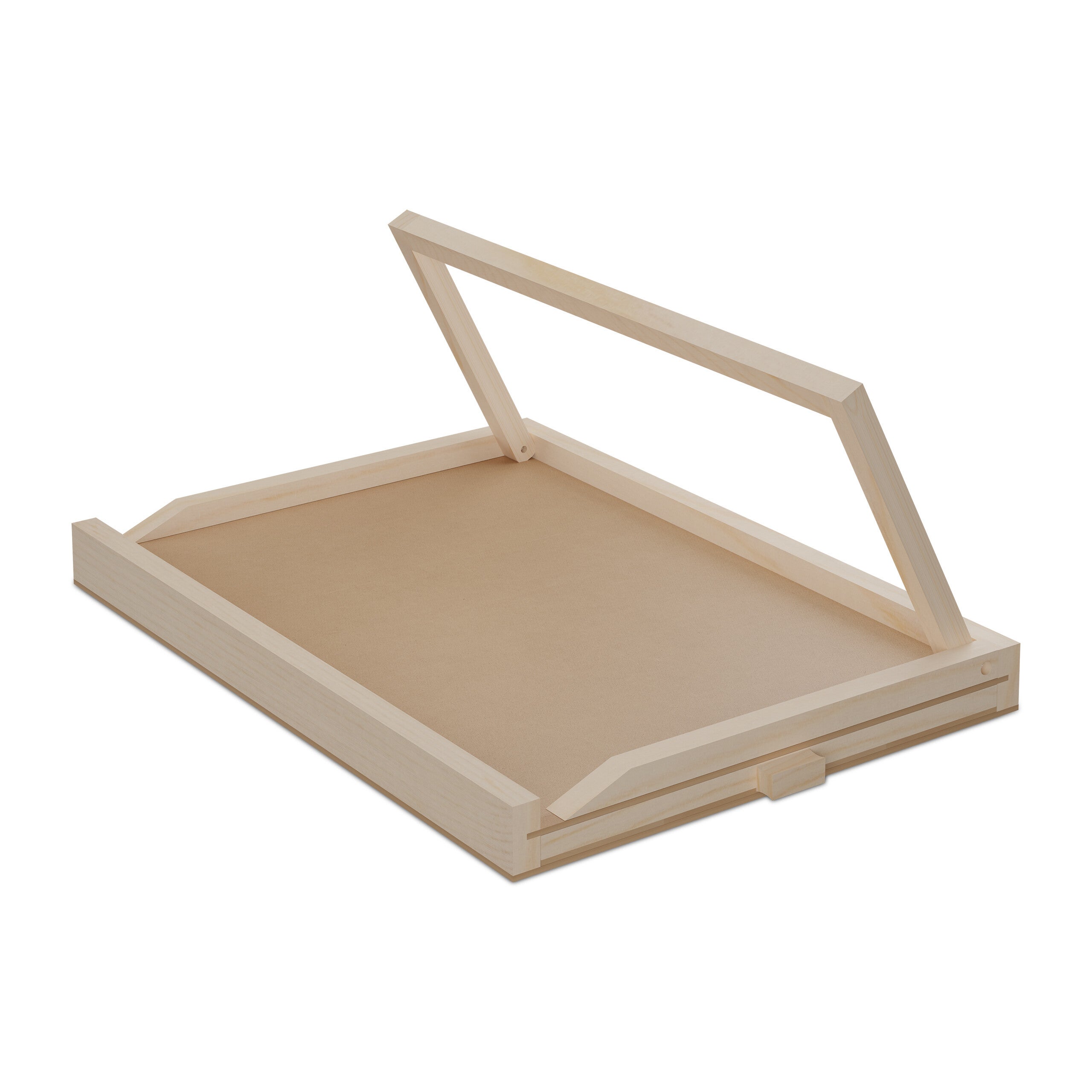 Plateau pour puzzle allant jusqu'à 1 000 pièces, ergonomique, 2 tiroirs, bois de pin, nature et gris, Relaxdays - 6