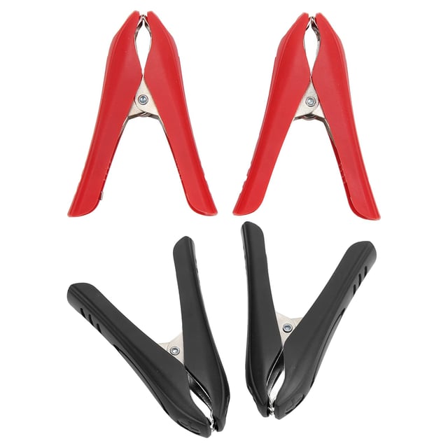 4 pezzi Morsetto elettrico Caratteristica isolante Acciaio Materiale ABS Forte serraggio Rosso Nero Fibbia Tipo Morsetto di potenza 100A