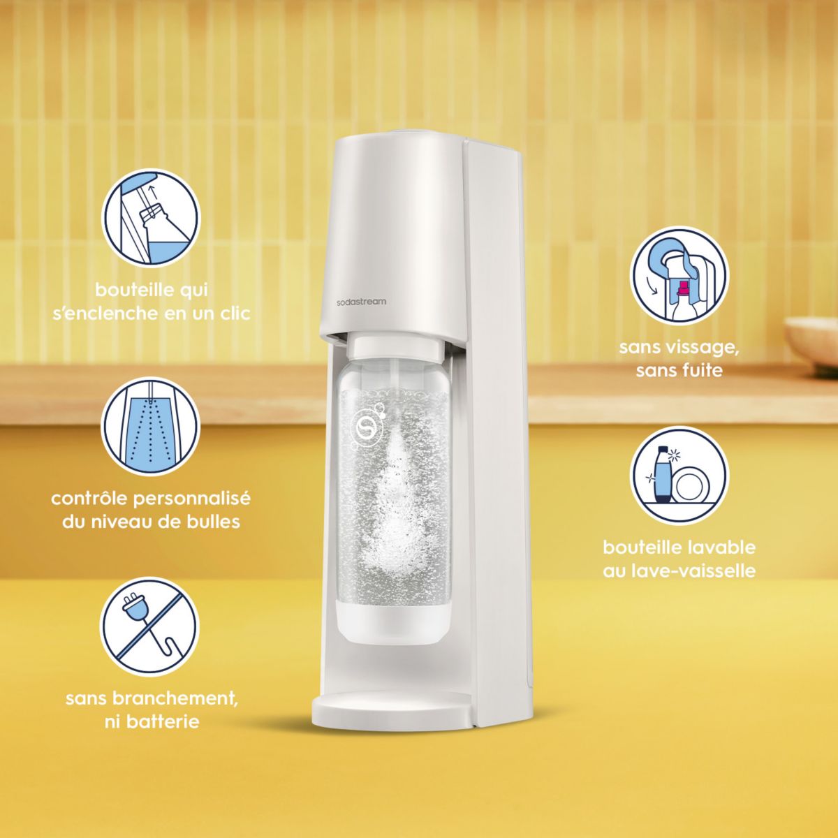 Machine à soda SODASTREAM CLASSIC Blanche | Leroy Merlin