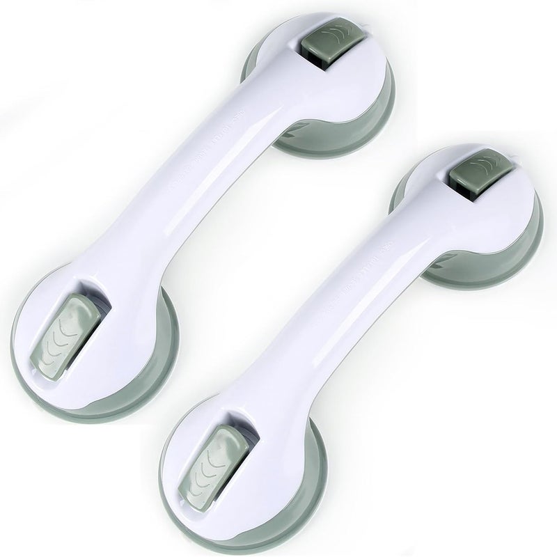 Uchwyty prysznicowe z przyssawkami, bez wiercenia, do łazienki i toalety (zielone)