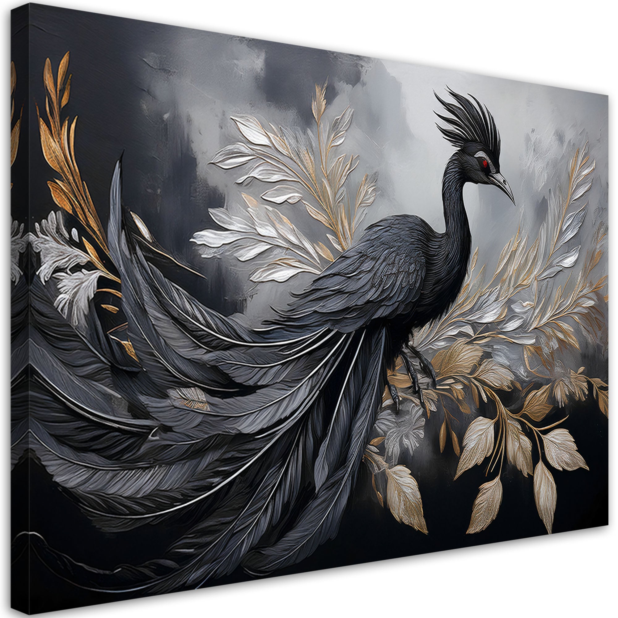 Obraz na płótnie, Paw Ptaki Zwierzęta Glamour 120x80