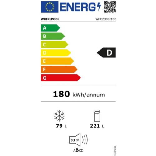 Réfrigérateur combiné encastrable WHIRLPOOL WHC20D021B2 6ème Sens 193cm - 10