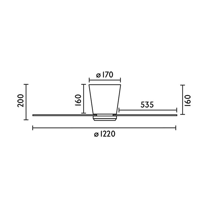 KOMET Ventilateur Ø122cm - 5