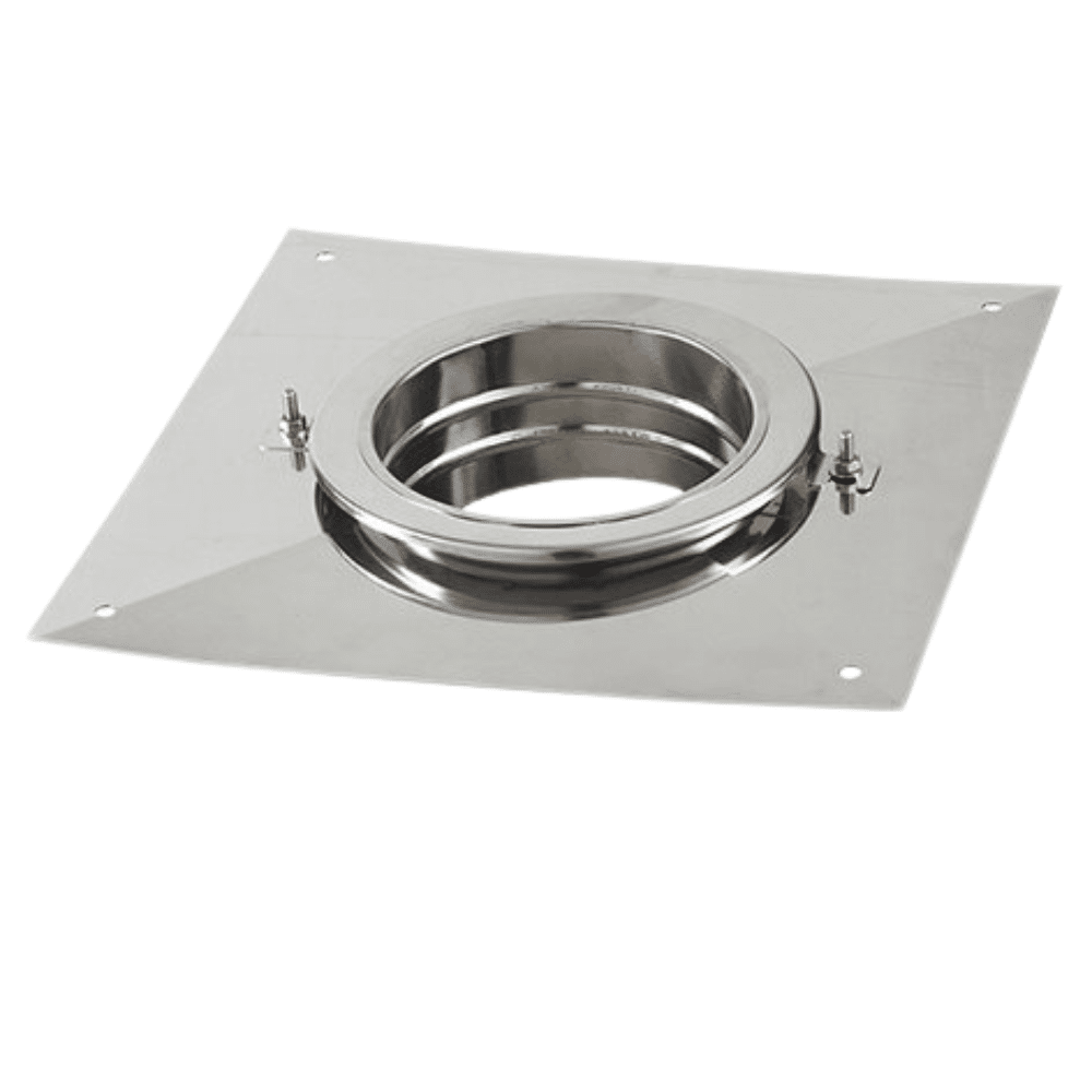 Kit numéro 1 raccordement mural conduit tubage + émaillé pour poêles à bois - Poujoulat - D.150mm - Flexible 5m - 6