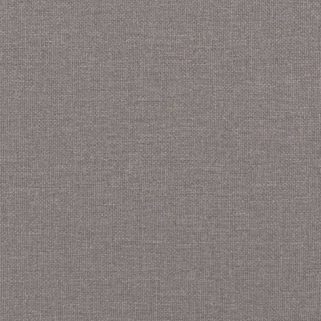 Cadre de lit sans matelas en tissu taupe pour la chambre, 100 × 200 cm - 8
