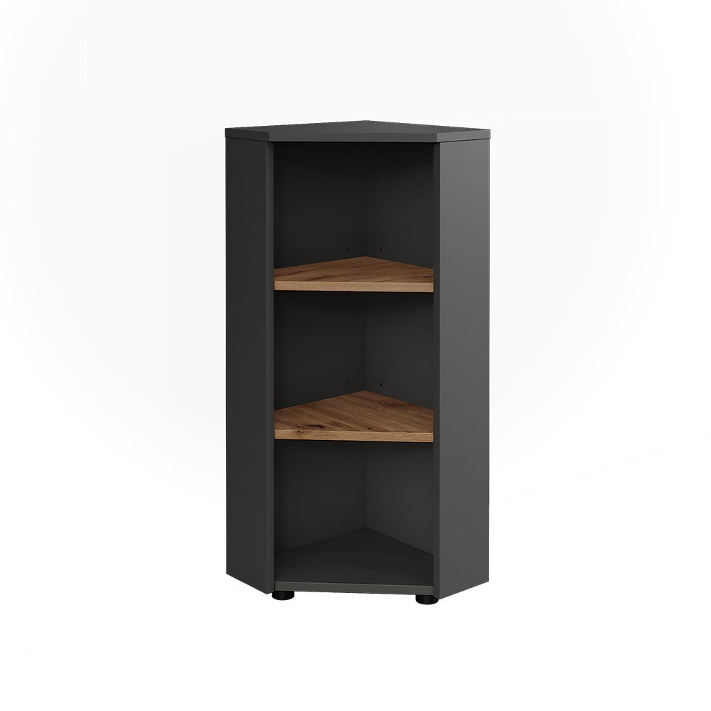Vicco Narożna szafka środkowa Irma, Antracyt/Dąb goldkraft, 33 x 81 cm 3 schowki