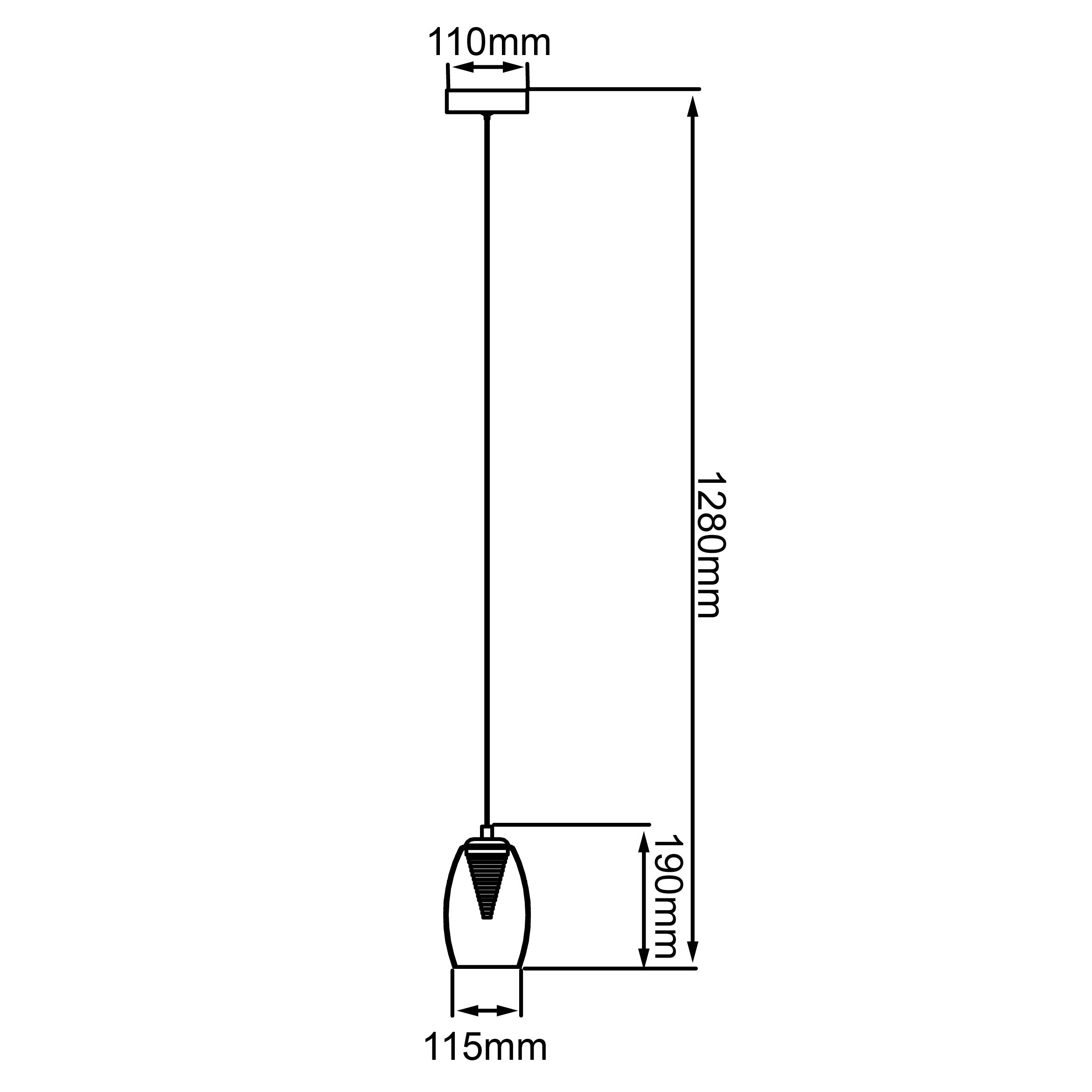 BRILLIANT Teva suspension 1 flamme noir / éclairage intérieur naturel, suspensions |&nbsp;1x A60, E27, 40W, convient aux lampes normales (non incluses) |&nbsp; - 3