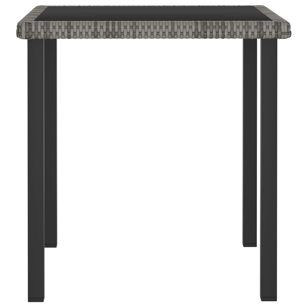 Maison Exclusive - Set da Pranzo da Giardino 3 pz in Polyrattan Grigio - 4