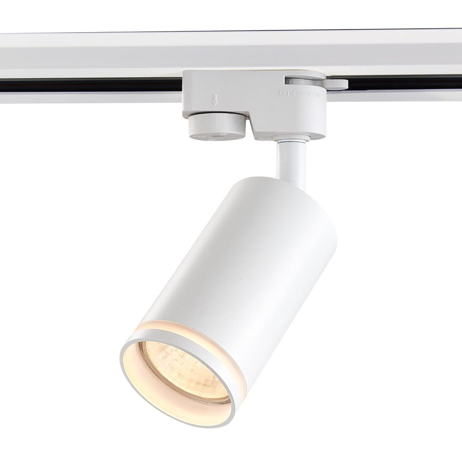 Spot Mora GU10 pour rail triphasé argenté Spot Mora GU10 pour rail triphasé argenté