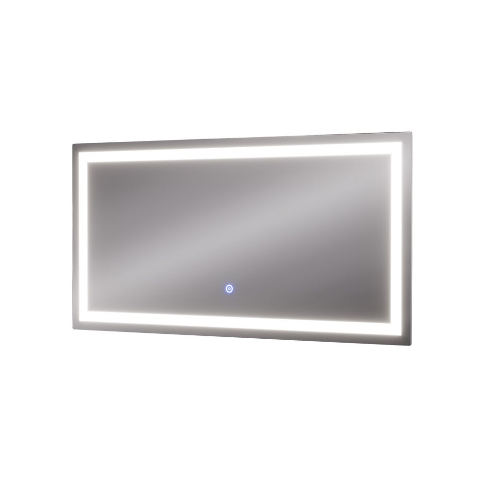 Vicco Lustro łazienkowe Miral, Szkło, 80 x 40 cm z przednim oświetleniem
