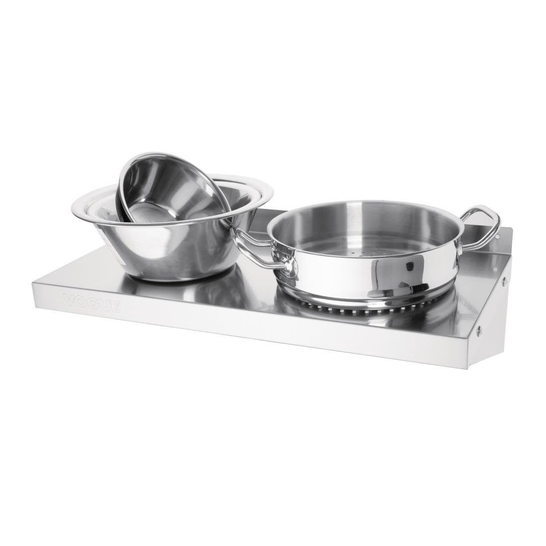 Etagère Murale Professionnelle Inox - Profondeur 300 - Vogue - l60- L0- P30- h0- - 7