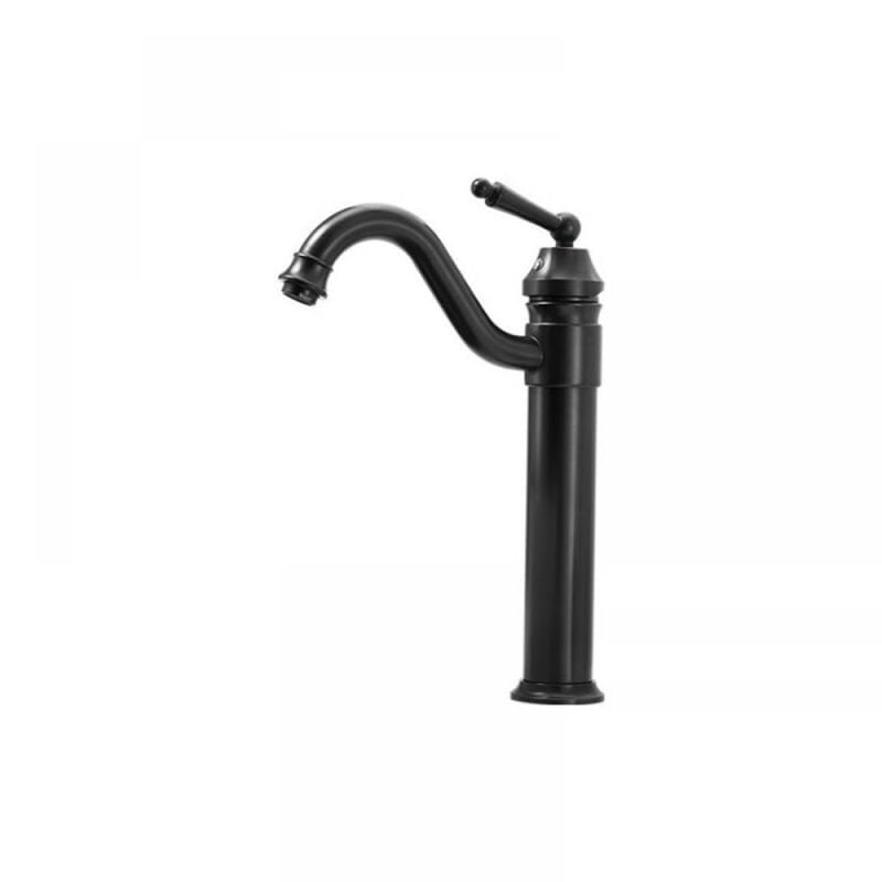 Bateria umywalkowa w kolorze matowej czerni - Z odpływem - Matowa czerń