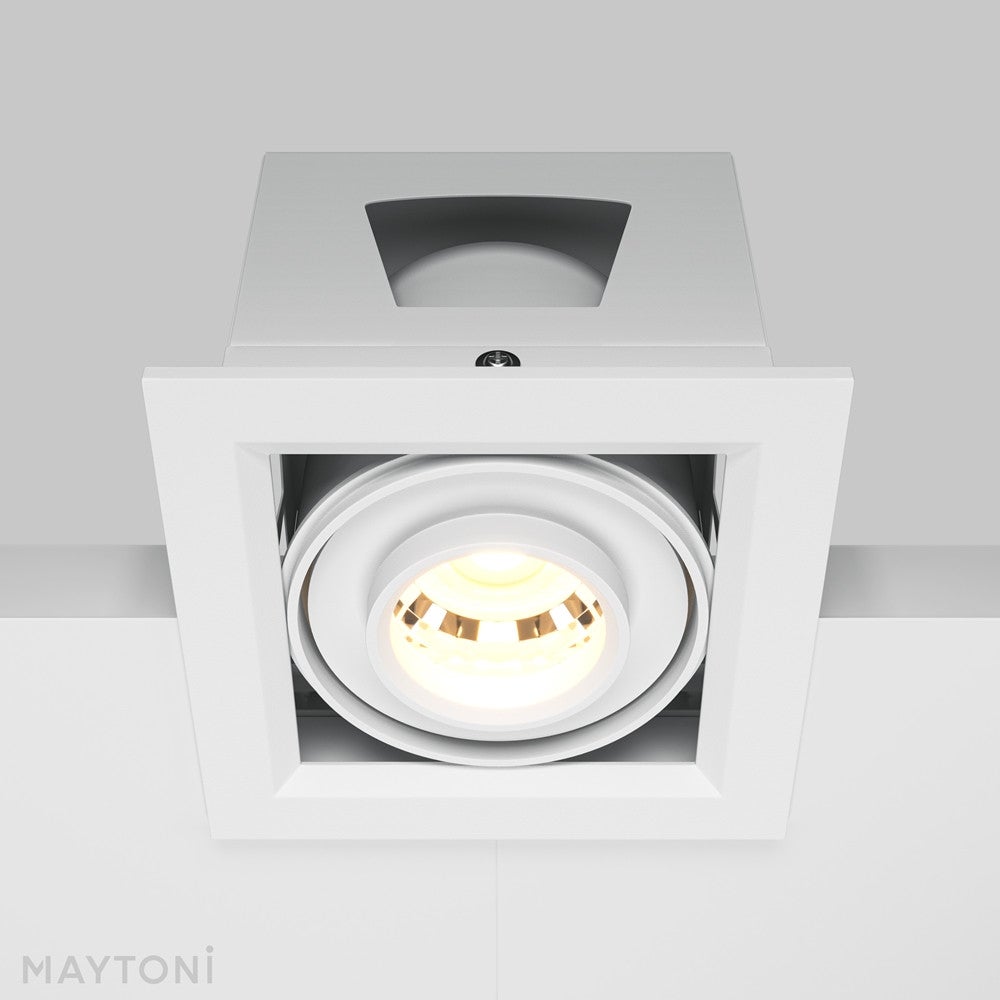 Oprawa stropowa sufitowa wpuszczana Metal Modern biała LED 10W 3000K 750lm wym: 7,5 x 9,5 x 9,5 cm kwadratowa Maytoni - 7