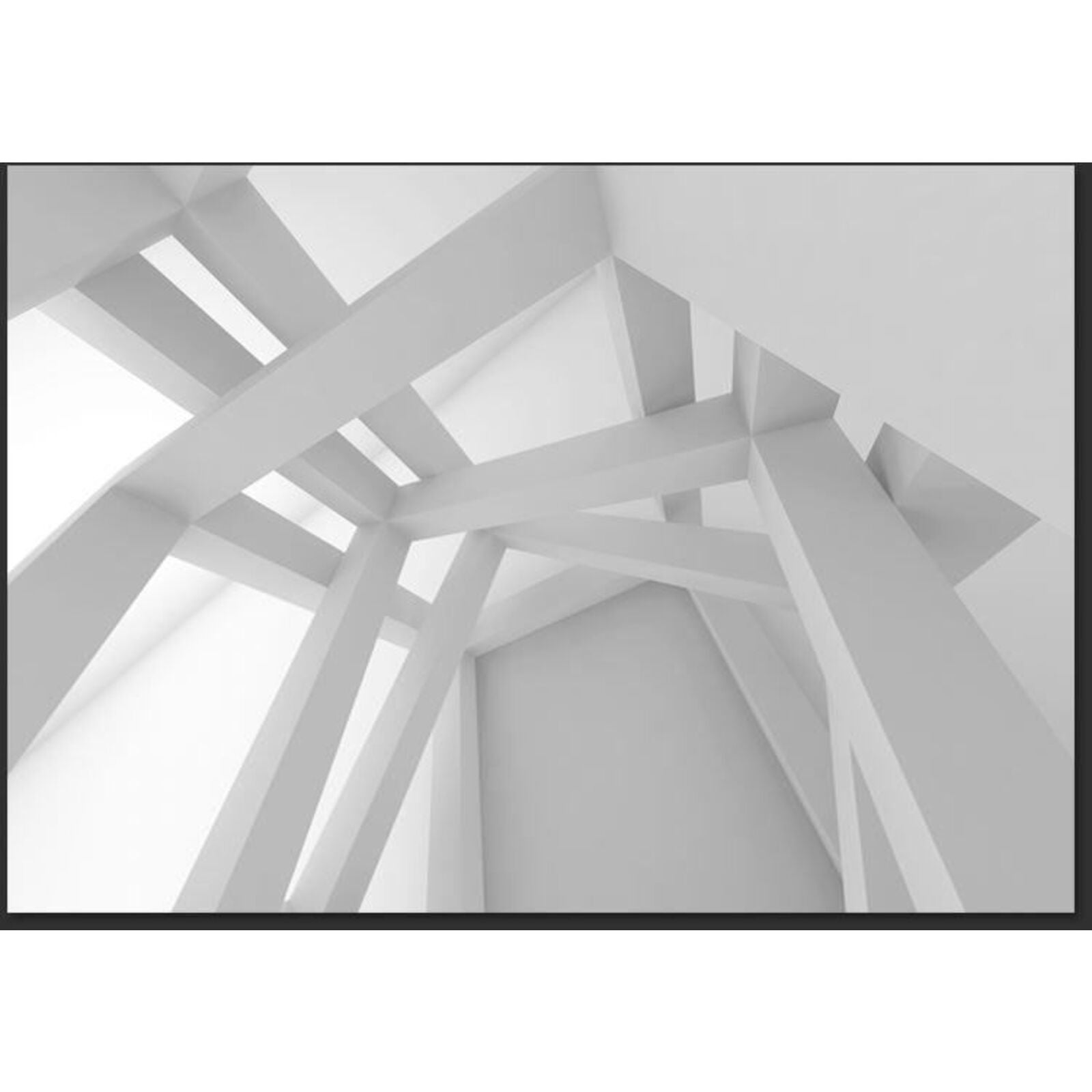 Papier peint construction blanche - 300 x 210 cm - 2