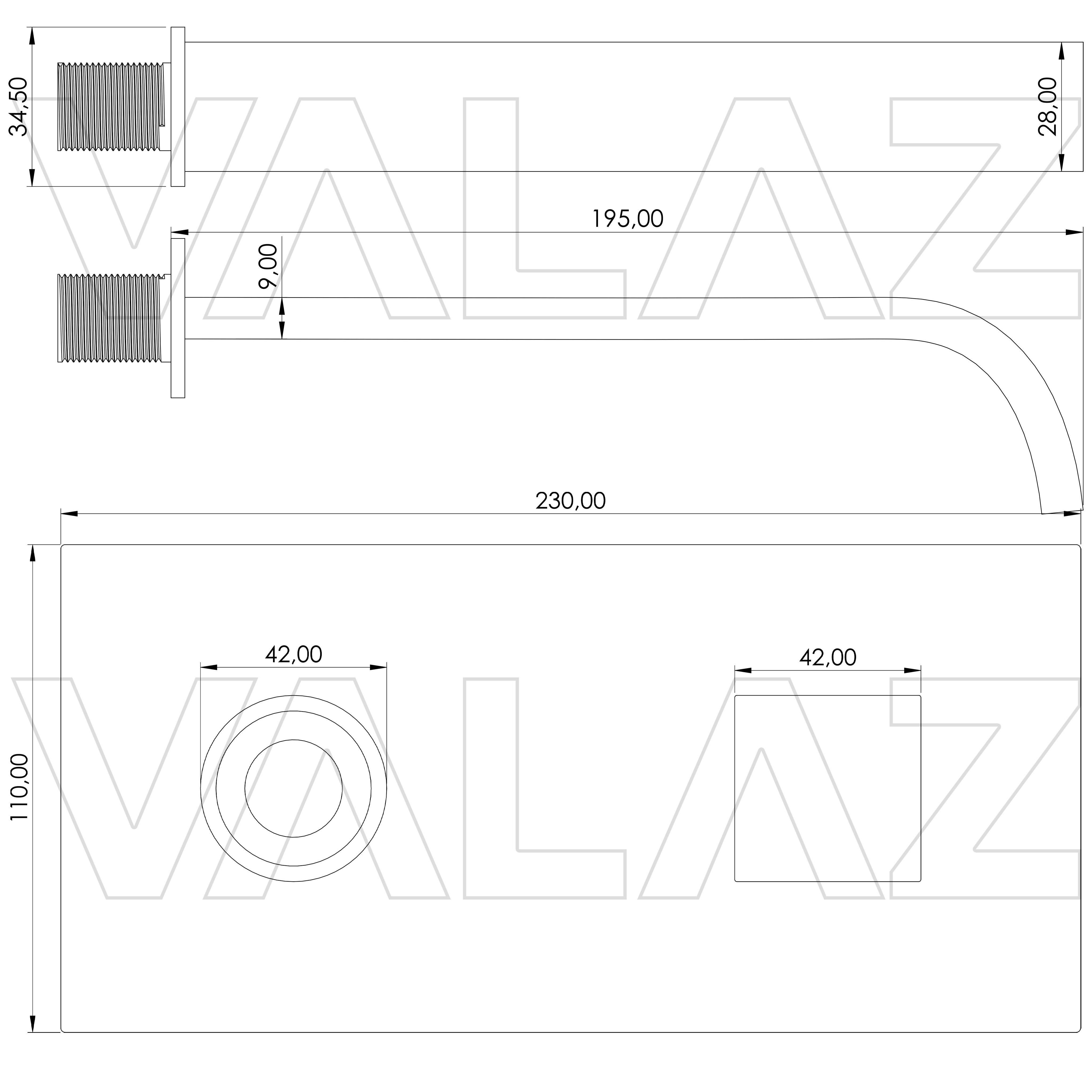 Valaz Rubinetto cucina estraibile monocomando cromato - Serie Parana - 4