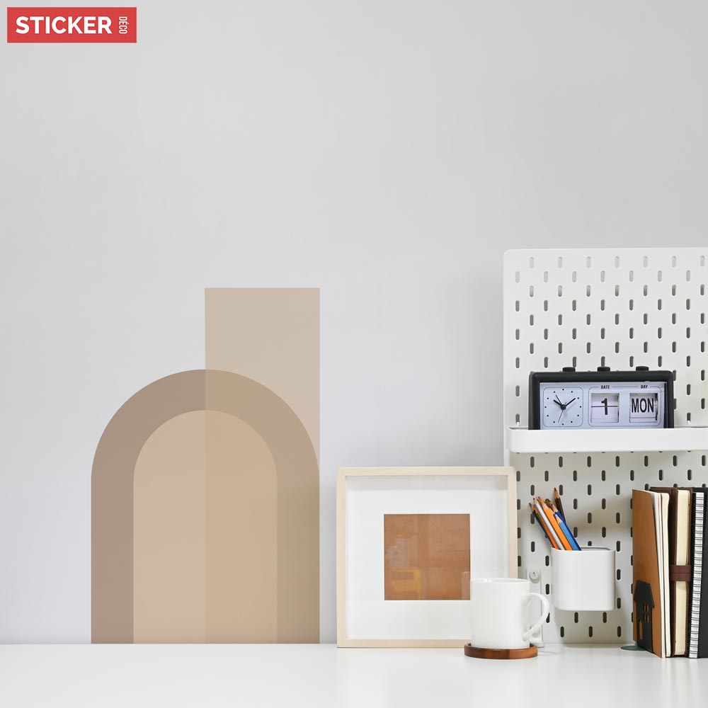 Sticker Arche Déco Crème - XL (Hauteur 98cm, Largeur 63cm) - 4