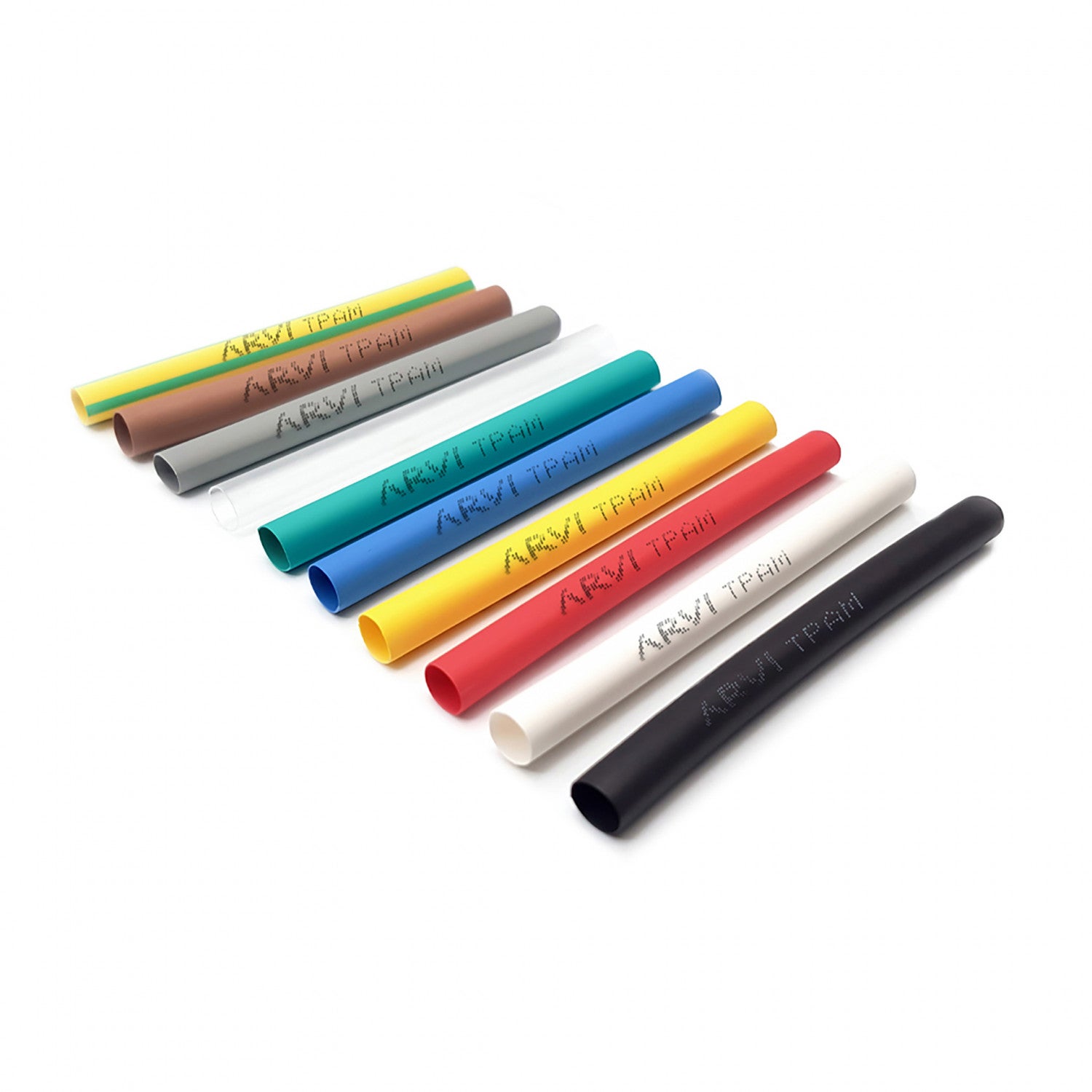 Gaine Thermorétractable Blanche - 30/15mm - Longueur 1m - Restreint 2:1 - Paroi Fine - Arvi Tpam-30.0-br - 2