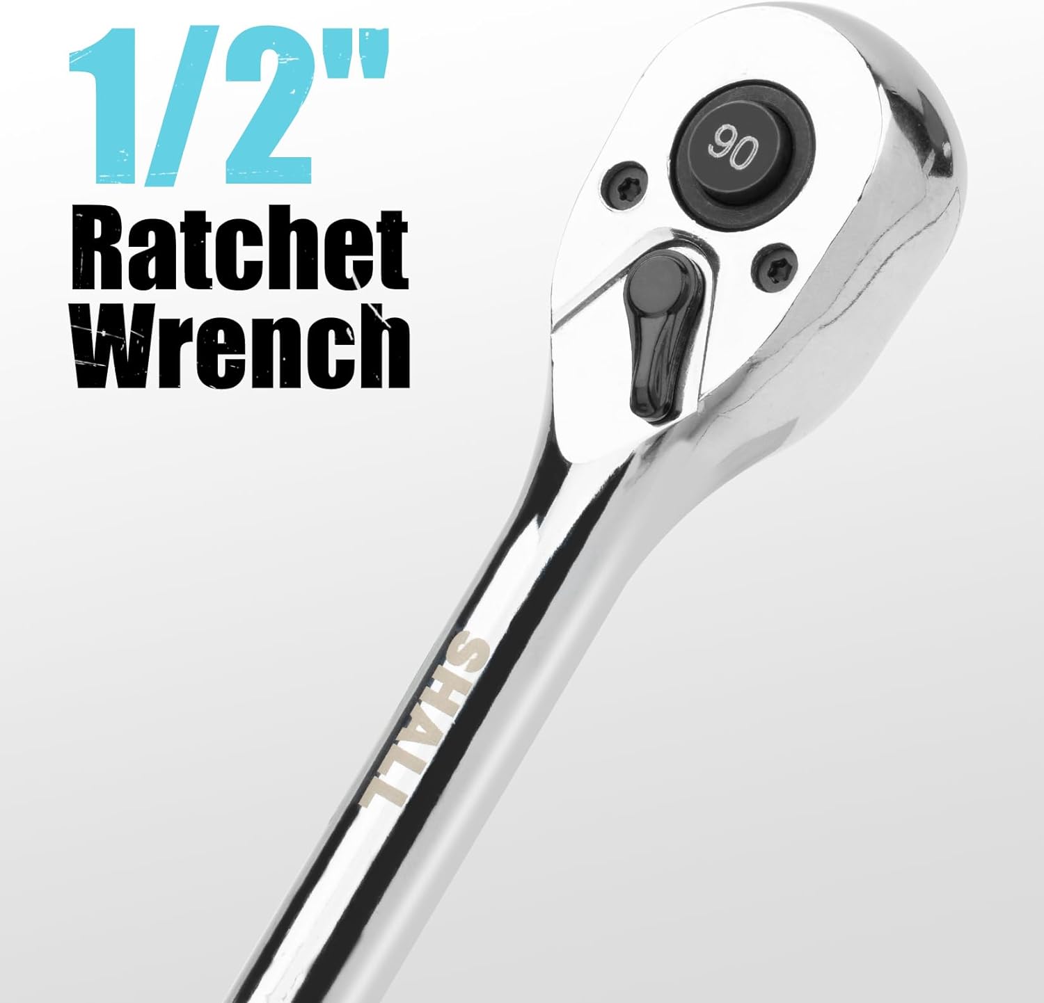 Chiave A Cricchetto 1/4" A 90 Denti Con Sgancio Rapido – Lega Cromata Lucida, Reversibile, Ideale Per Fai-da-te E Professionisti