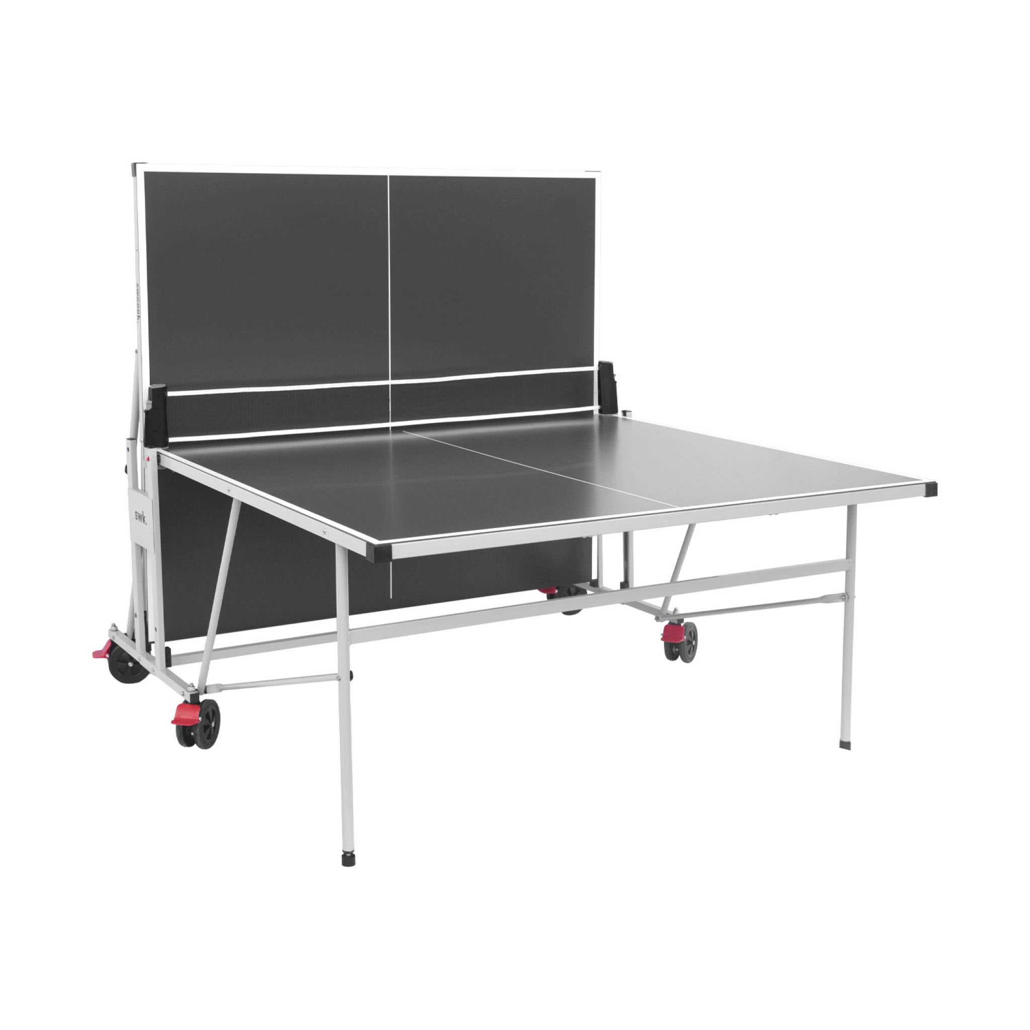 Table de ping pong OUTDOOR grise - table pliable avec 2 raquettes et 3 balles. pour utilisation extérieure. sport tennis - 3