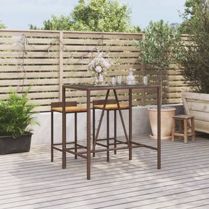 Tavolo Da Bar Romano In Metallo Bianco – 60x60x72 Cm, Per Esterno, Giardino E Locali Commerciali