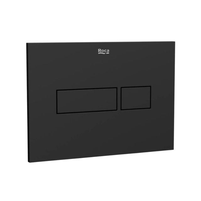 Placa de accionamiento doble pulsador en plástico, negro mate (A890220206)