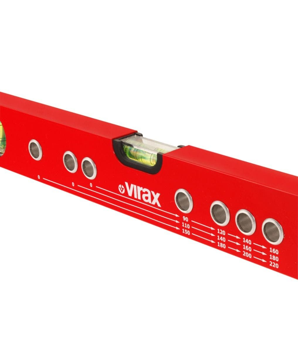 Virax - Niveau à bulle 50cm à robinetteries 2-en-1 - VIR-263150 - 3