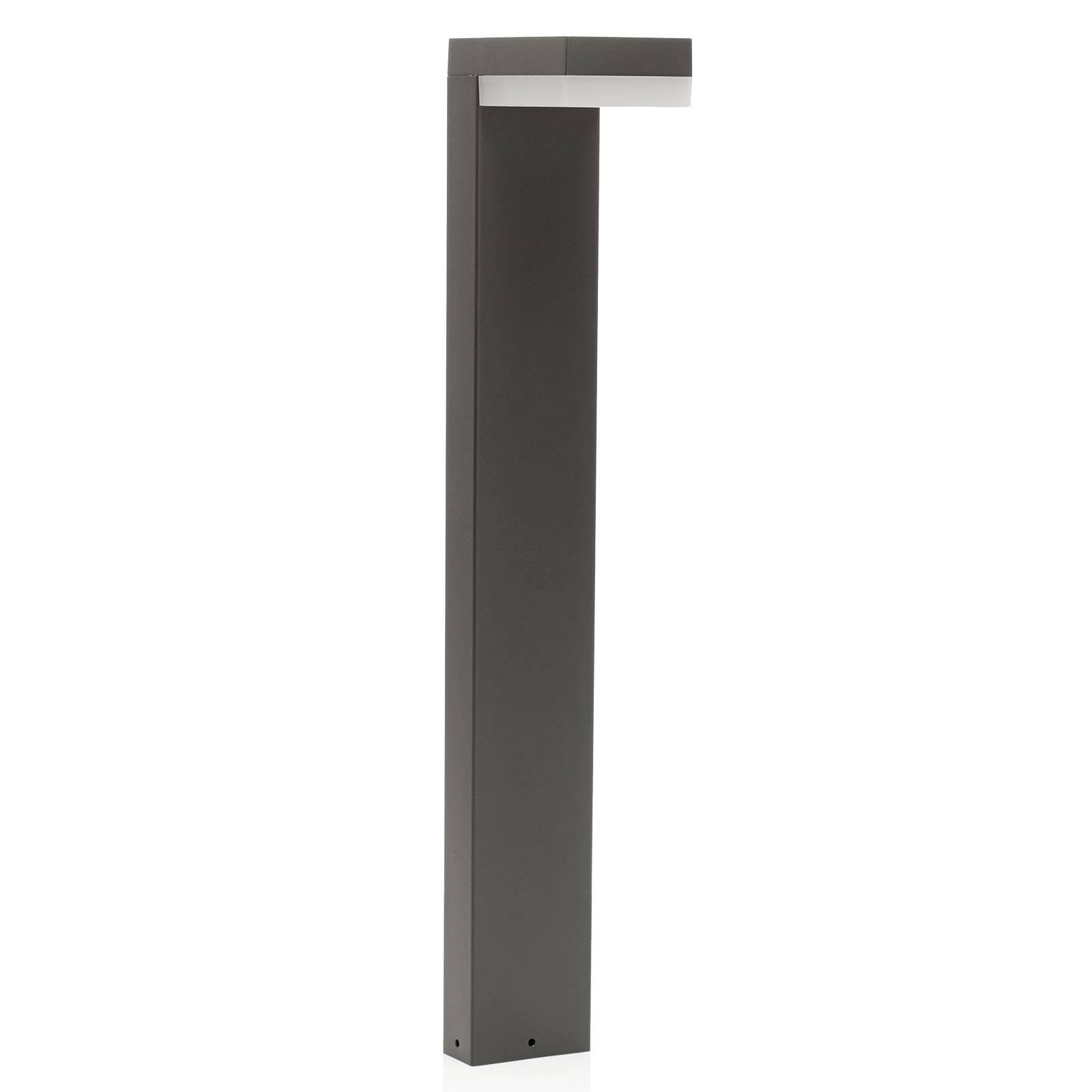 Lindby iluminación led de senderos dionys en gris oscuro, iluminación de senderos, baliza, iluminación de senderos, farola
