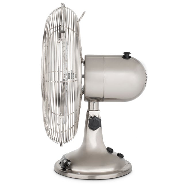 JOE48 H.Koenig Ventoinha de metal, 3 velocidades, 4 pás, design retro.