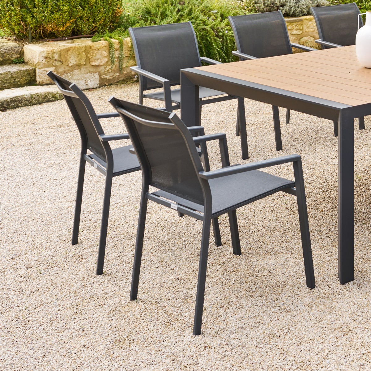 Fauteuil de jardin empilable 