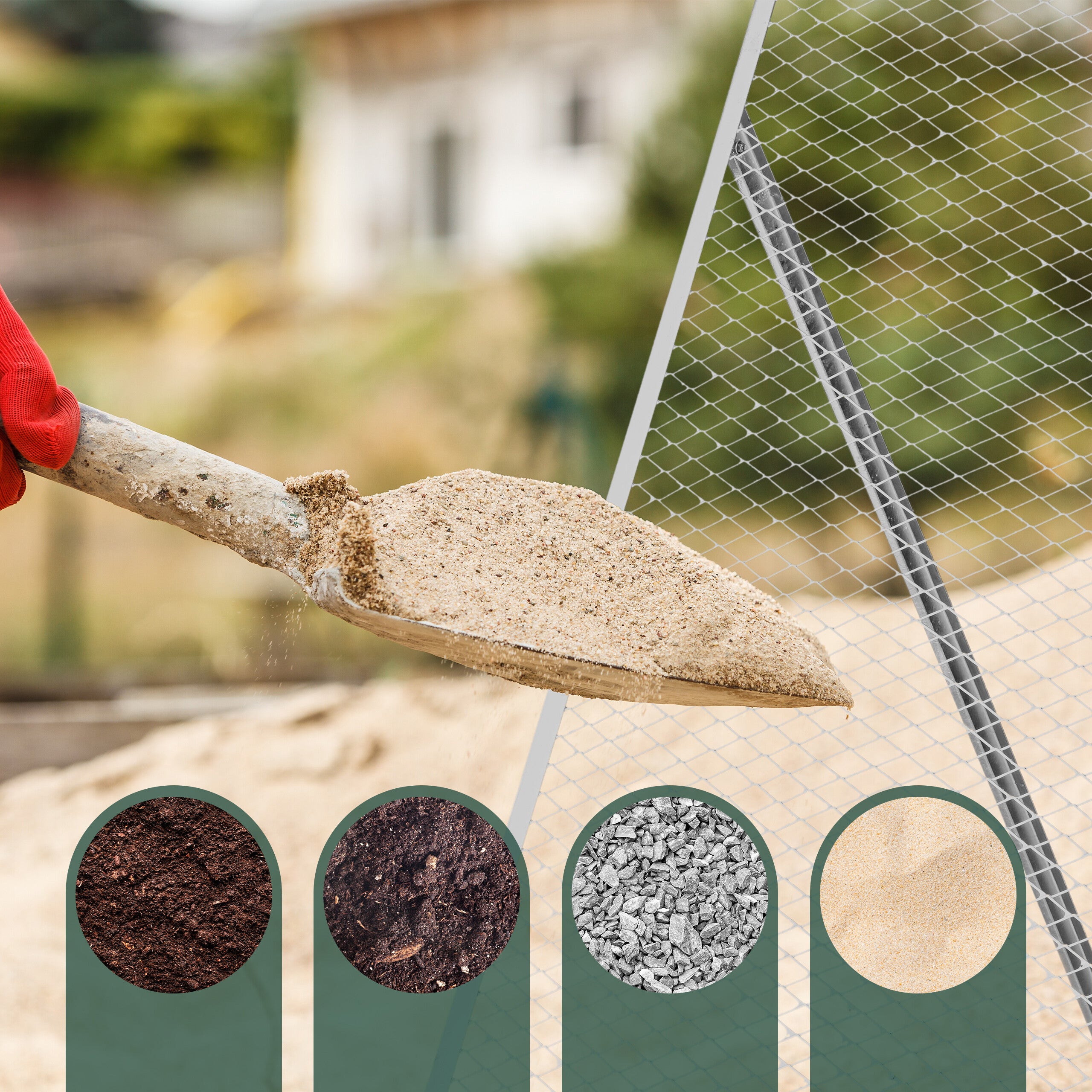 Lot De 4 Tamis De Jardin En Acier Inoxydable - Mailles 2/2,8/3,8/5 Mm - Poignée Antidérapante - Pour Compost, Sable, Terre - 8