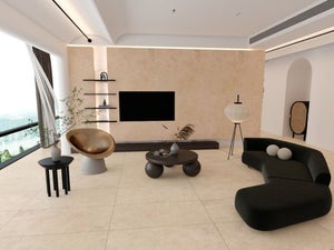 Carrelage sol/mur effet pierre beige PRAGUE BEIGE Mat int/ext l.120 x L.60 cm MAJORCA TIFFANY